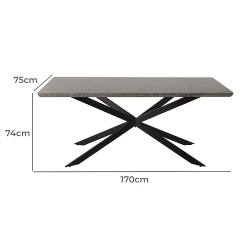 6 Seater Carrillo Boucle Dining Table & Chair Set