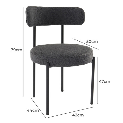 Sebastian Boucle Dining Chairs