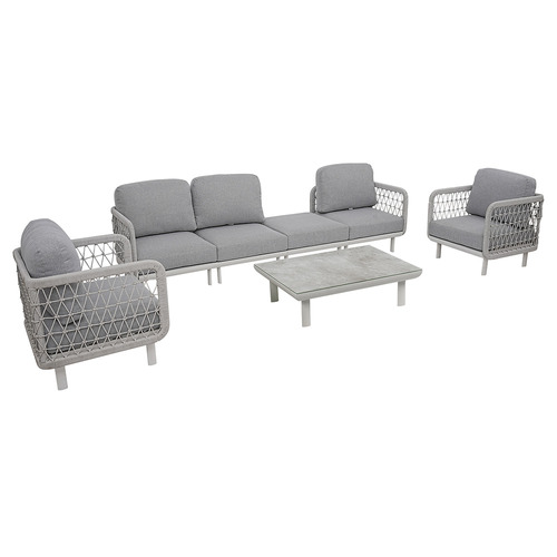 6 Seater Meja Outdoor Modular Sofa Set