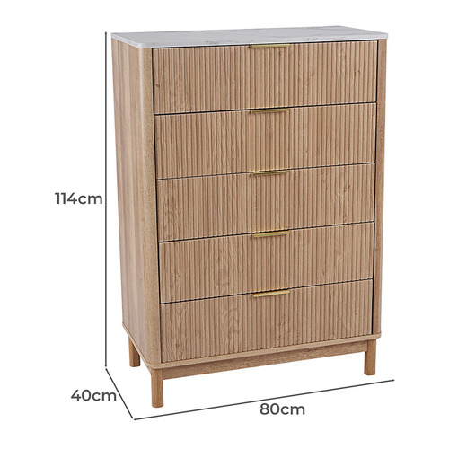 Alice 5 Drawer Chest