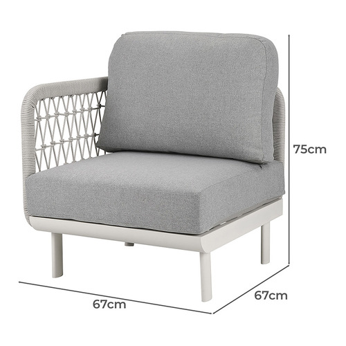 6 Seater Meja Outdoor Modular Sofa Set