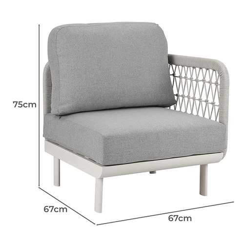 6 Seater Meja Outdoor Modular Sofa Set