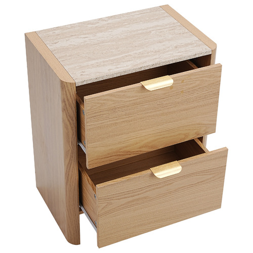 Jovie 2 Drawer Bedside Table