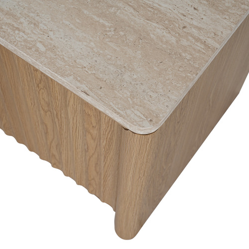 Sadie Travertine-Look Entertainment Unit