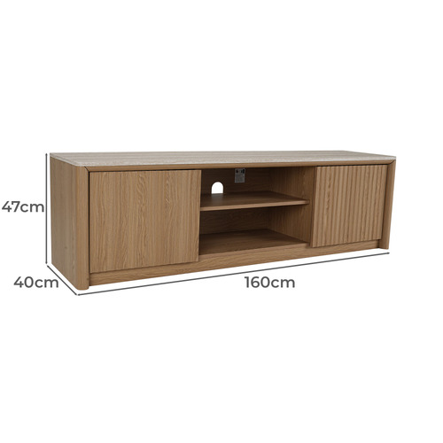 Sadie Travertine-Look Entertainment Unit