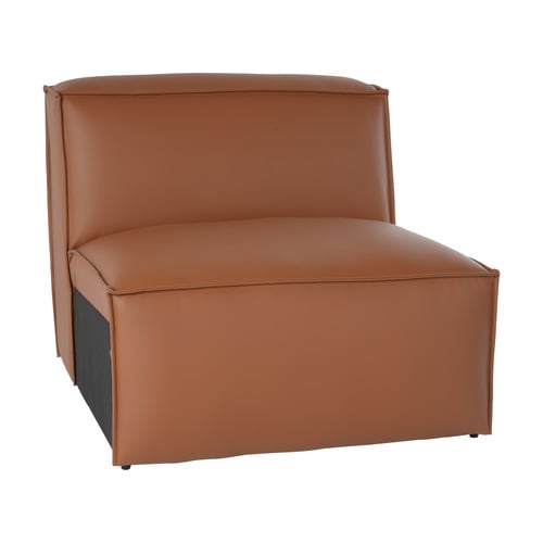 Massey 5 Seater Leather Chaise Lounge Set