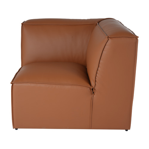 Massey 5 Seater Leather Chaise Lounge Set