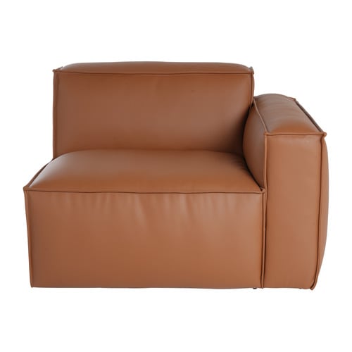 Massey 5 Seater Leather Chaise Lounge Set