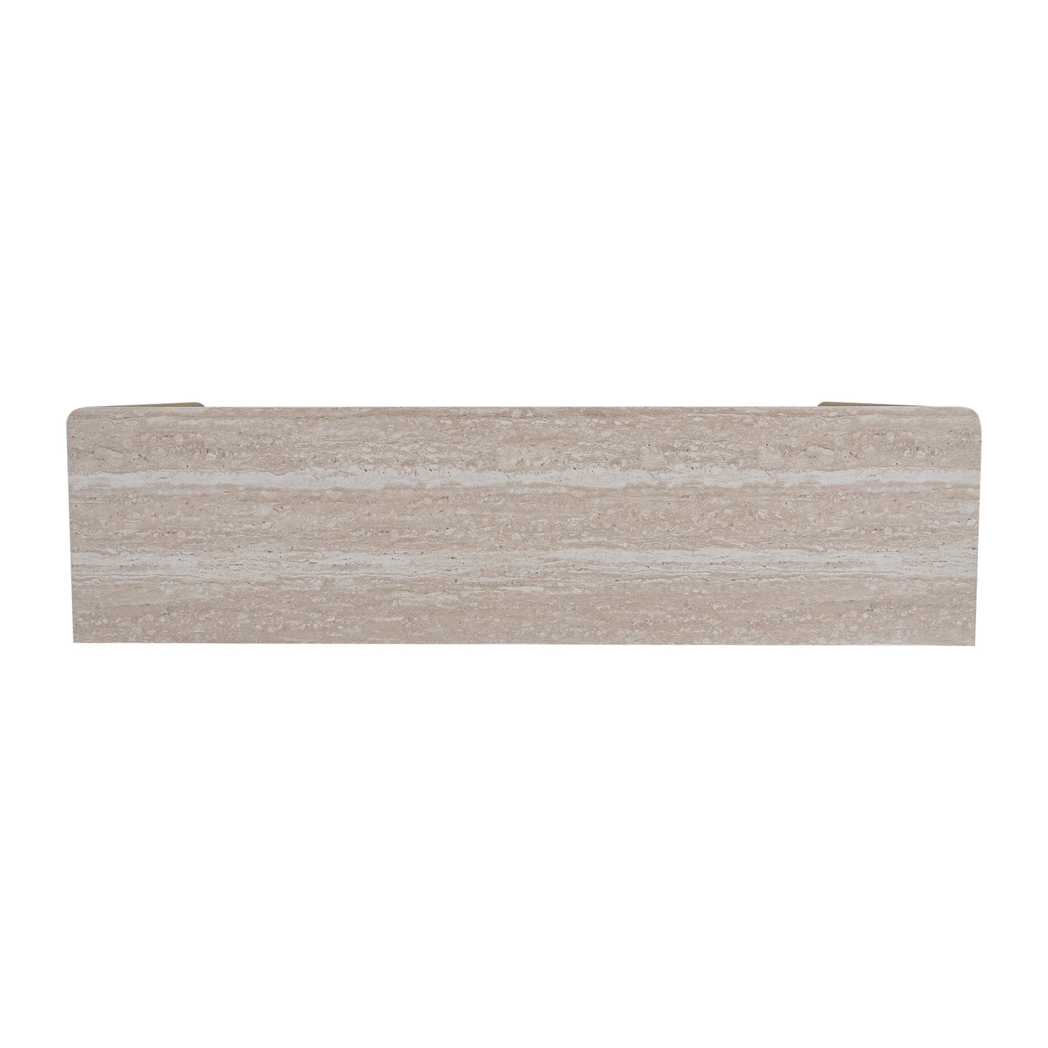 Sadie Travertine-Look Console Table