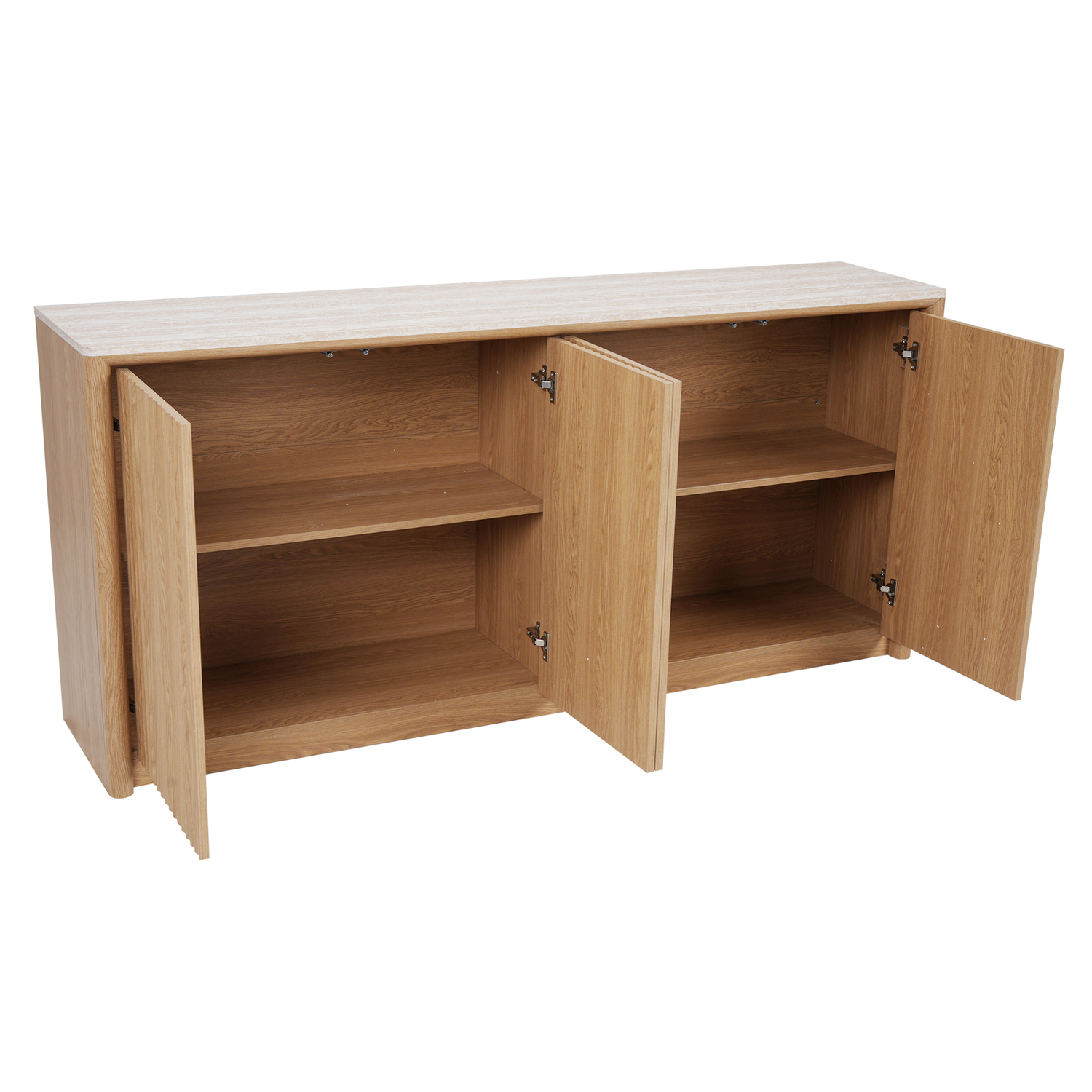 Lillian Faux Travertine Sideboard