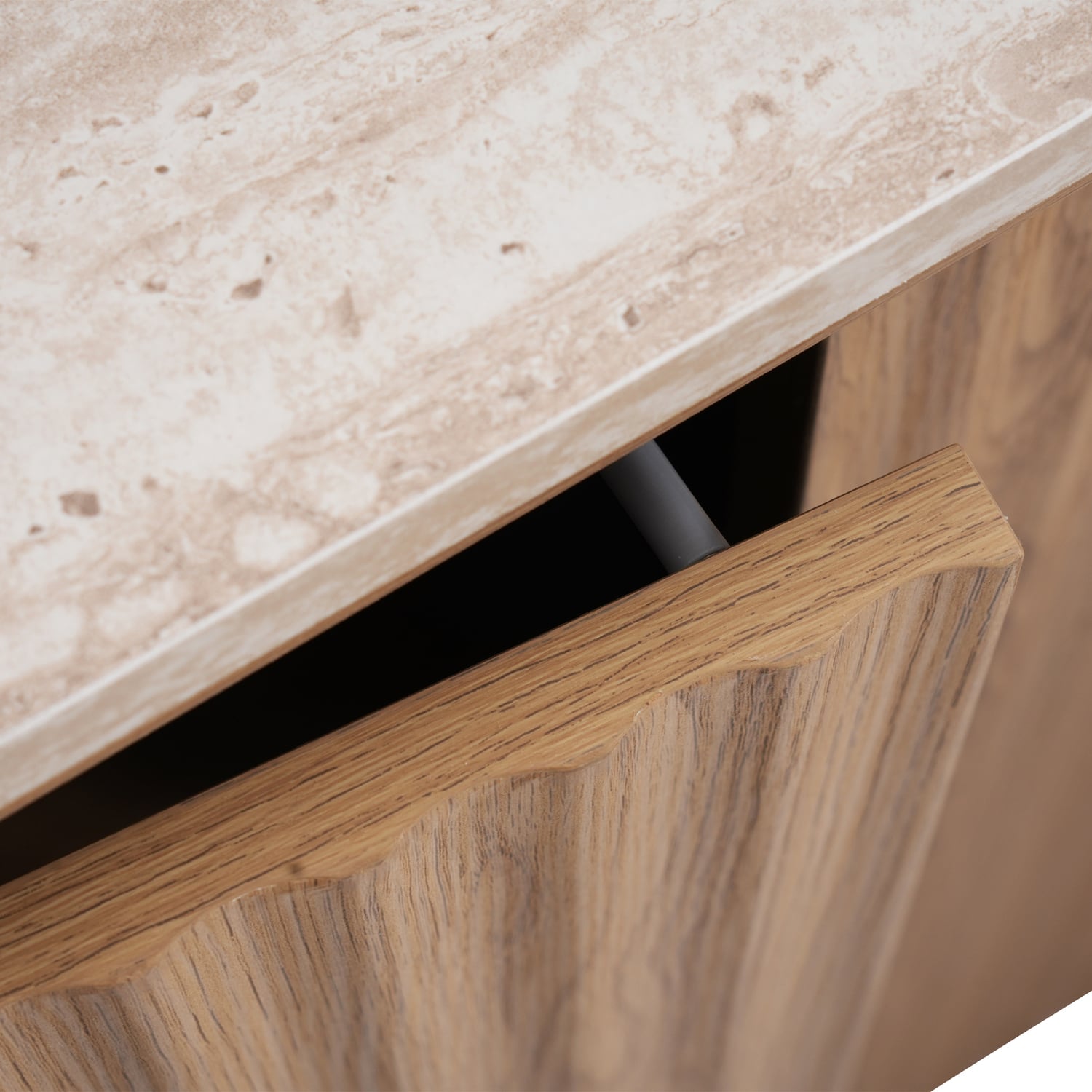 Lillian Faux Travertine Sideboard