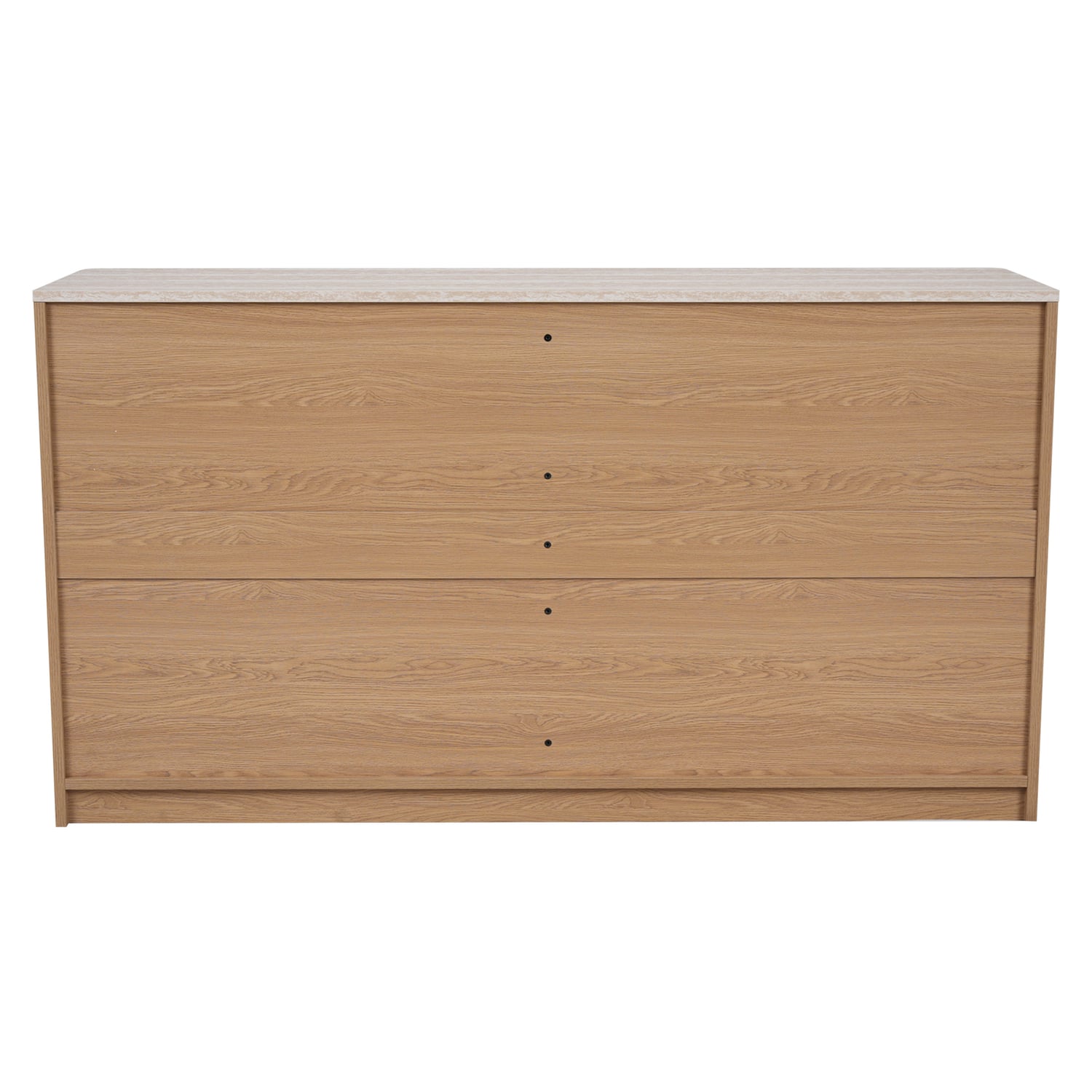 Lillian Faux Travertine 6 Drawer Chest