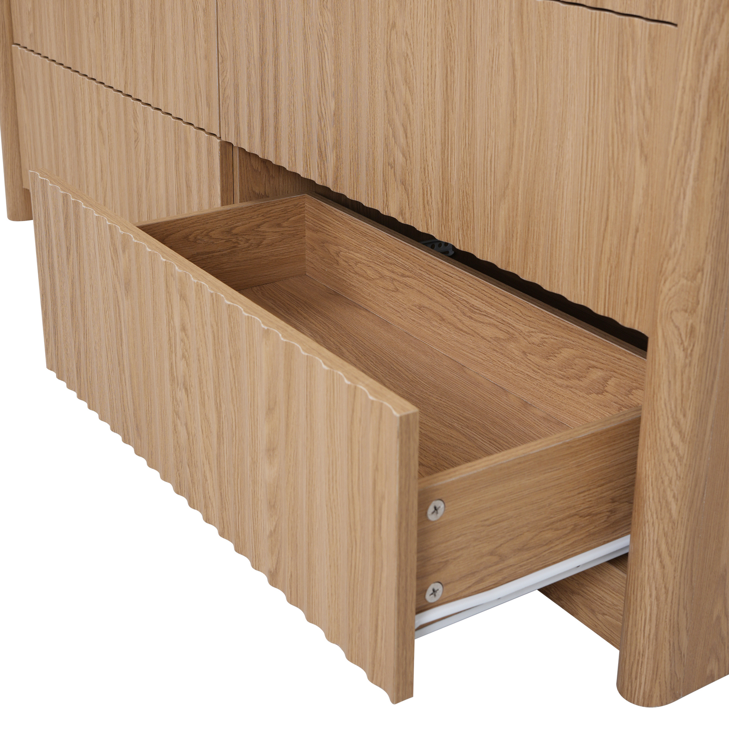 Lillian Faux Travertine 6 Drawer Chest