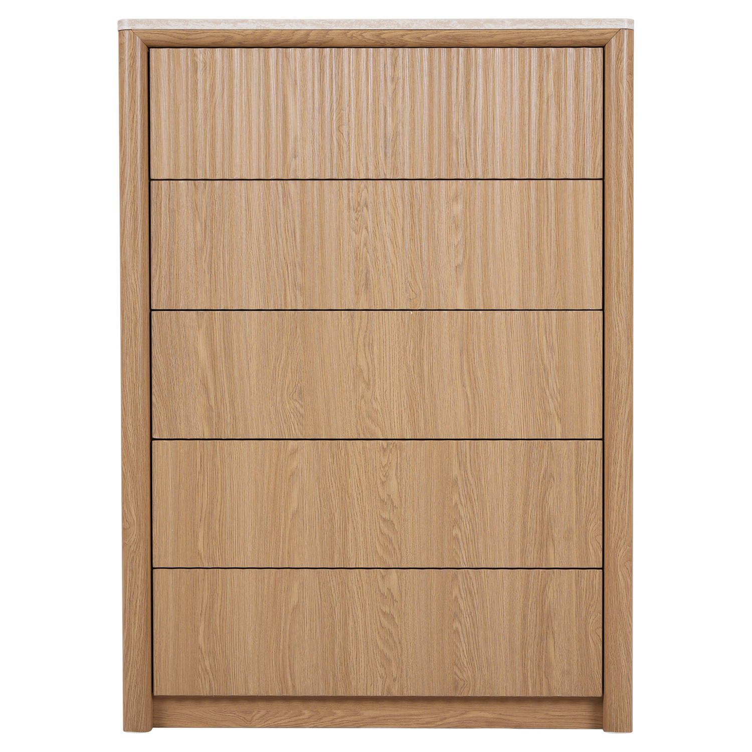Lillian Faux Travertine 5 Drawer Chest