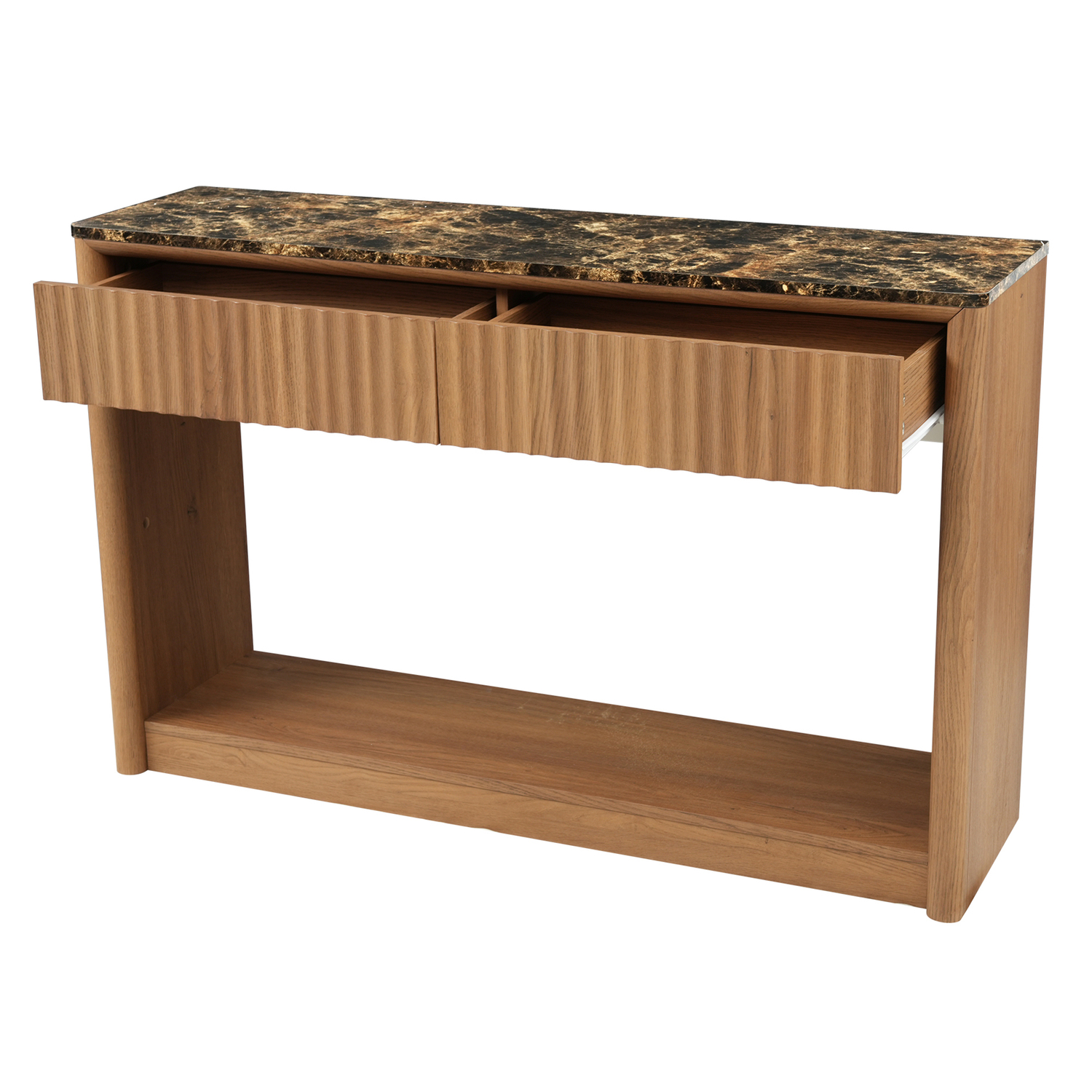 Alyssa Faux Marble Console Table