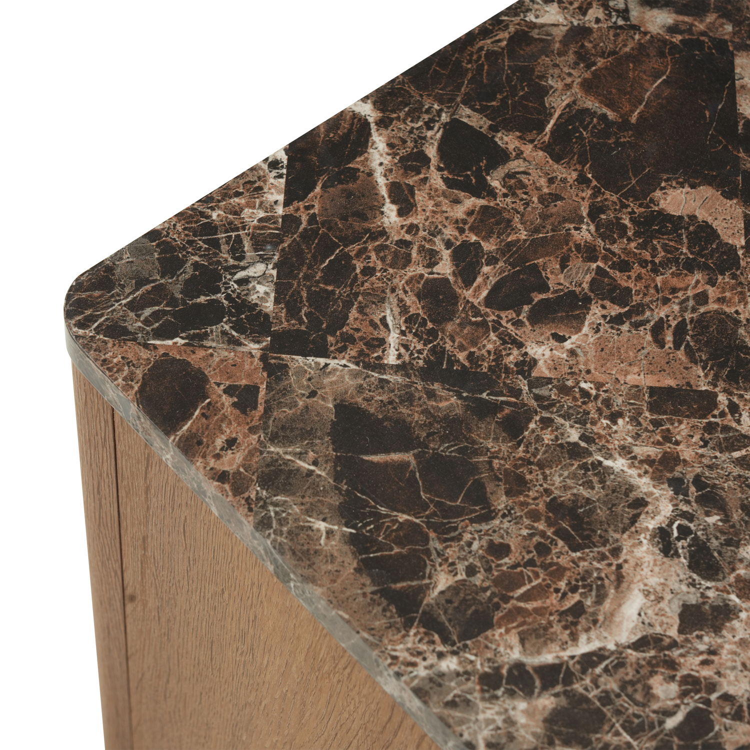 Alyssa Faux Marble Console Table