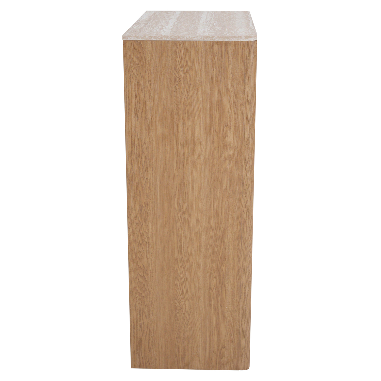 Lillian Faux Travertine 5 Drawer Chest