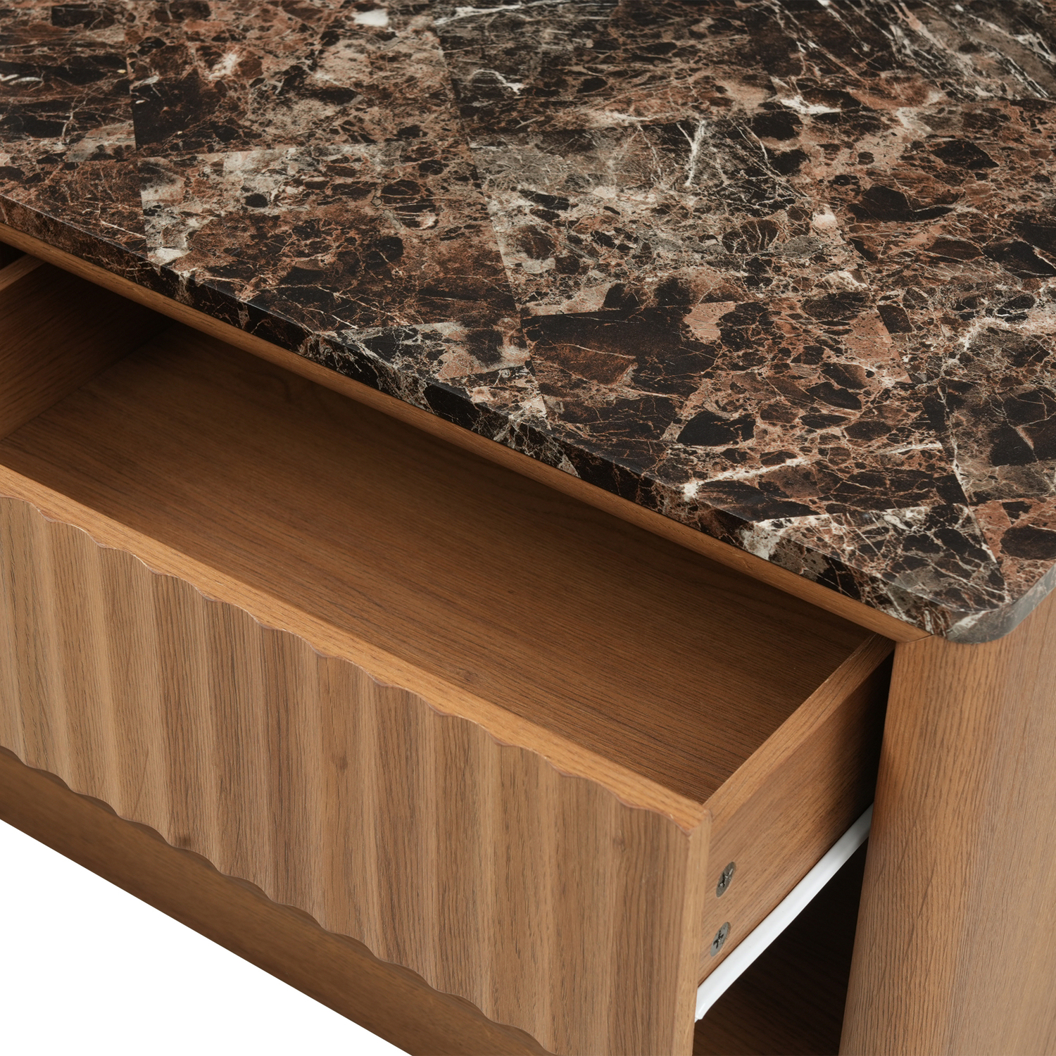 Alyssa Faux Marble Console Table