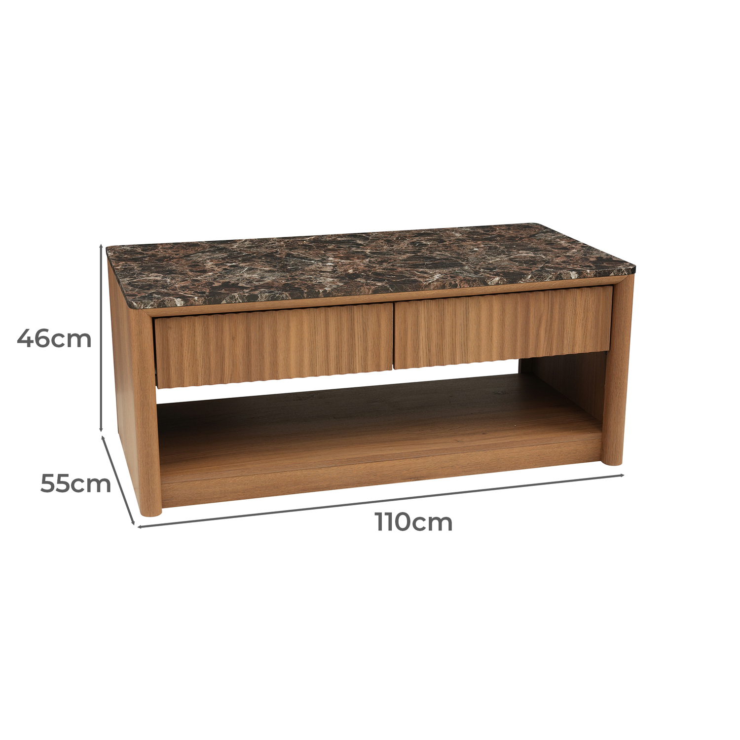 Alyssa Faux Marble Coffee Table