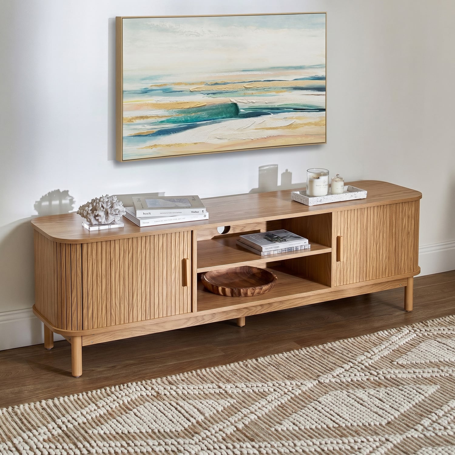 Briella Ribbed Entertainment Unit