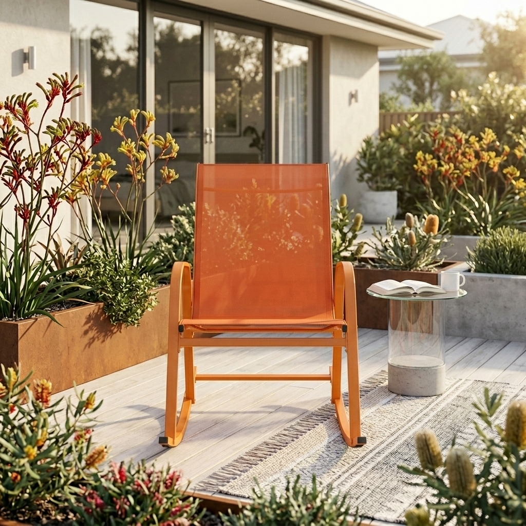 Arden High Back Outdoor Rocking Chair