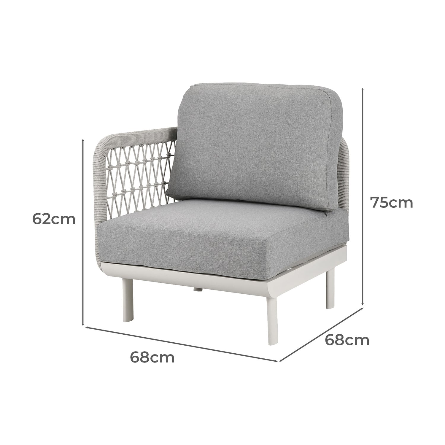 6 Seater Meja Outdoor Modular Lounge Set
