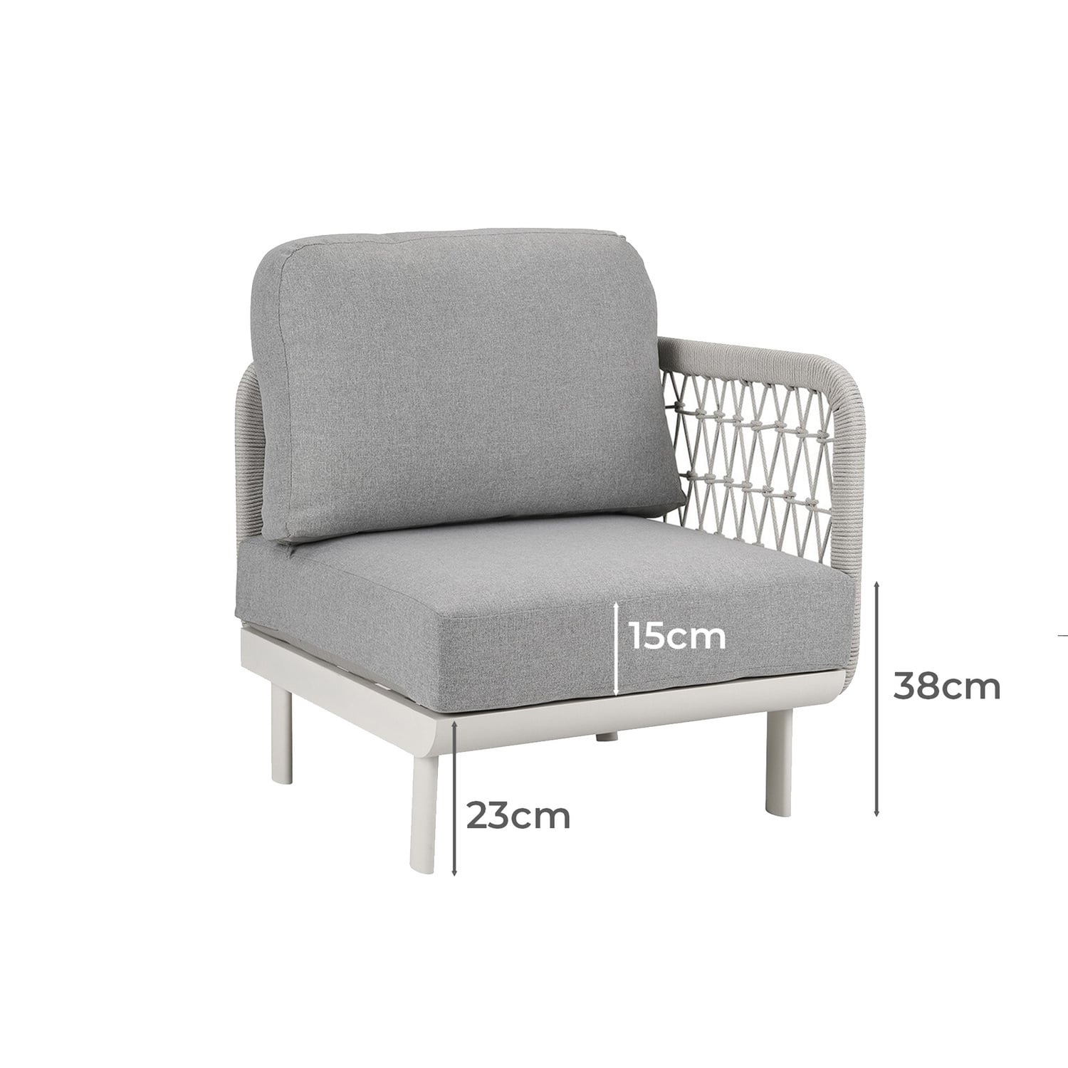 6 Seater Meja Outdoor Modular Lounge Set