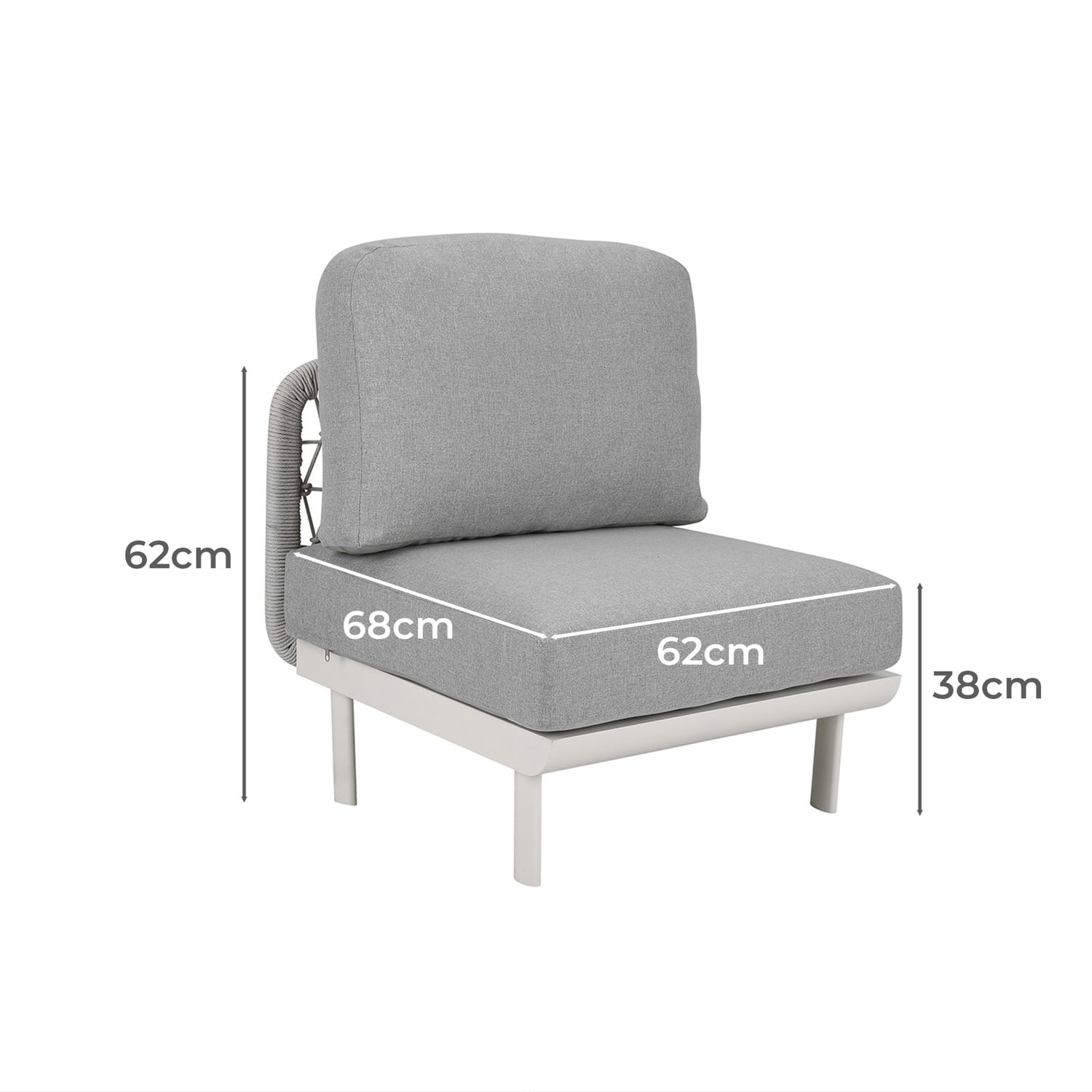 6 Seater Meja Outdoor Modular Lounge Set