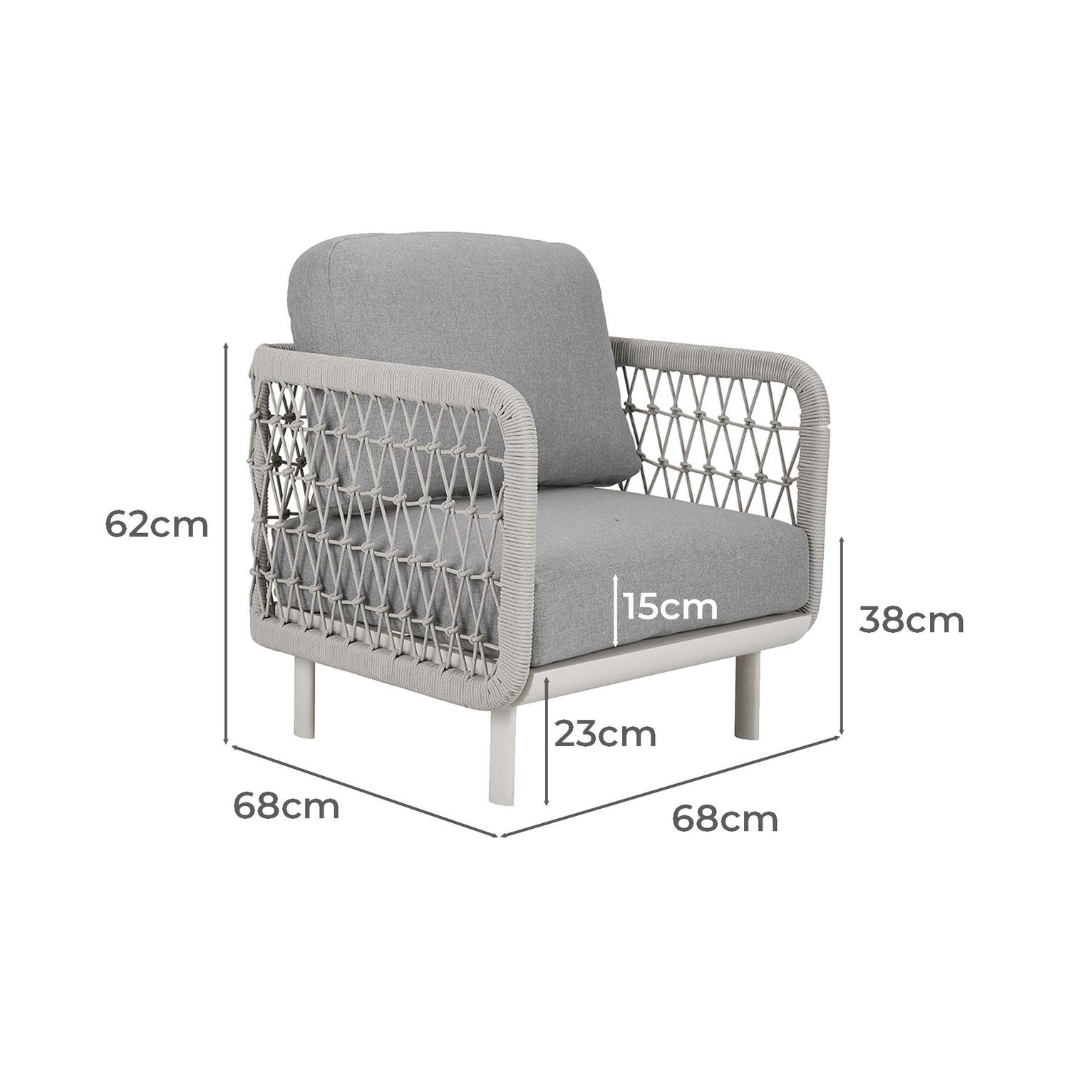 6 Seater Meja Outdoor Modular Lounge Set