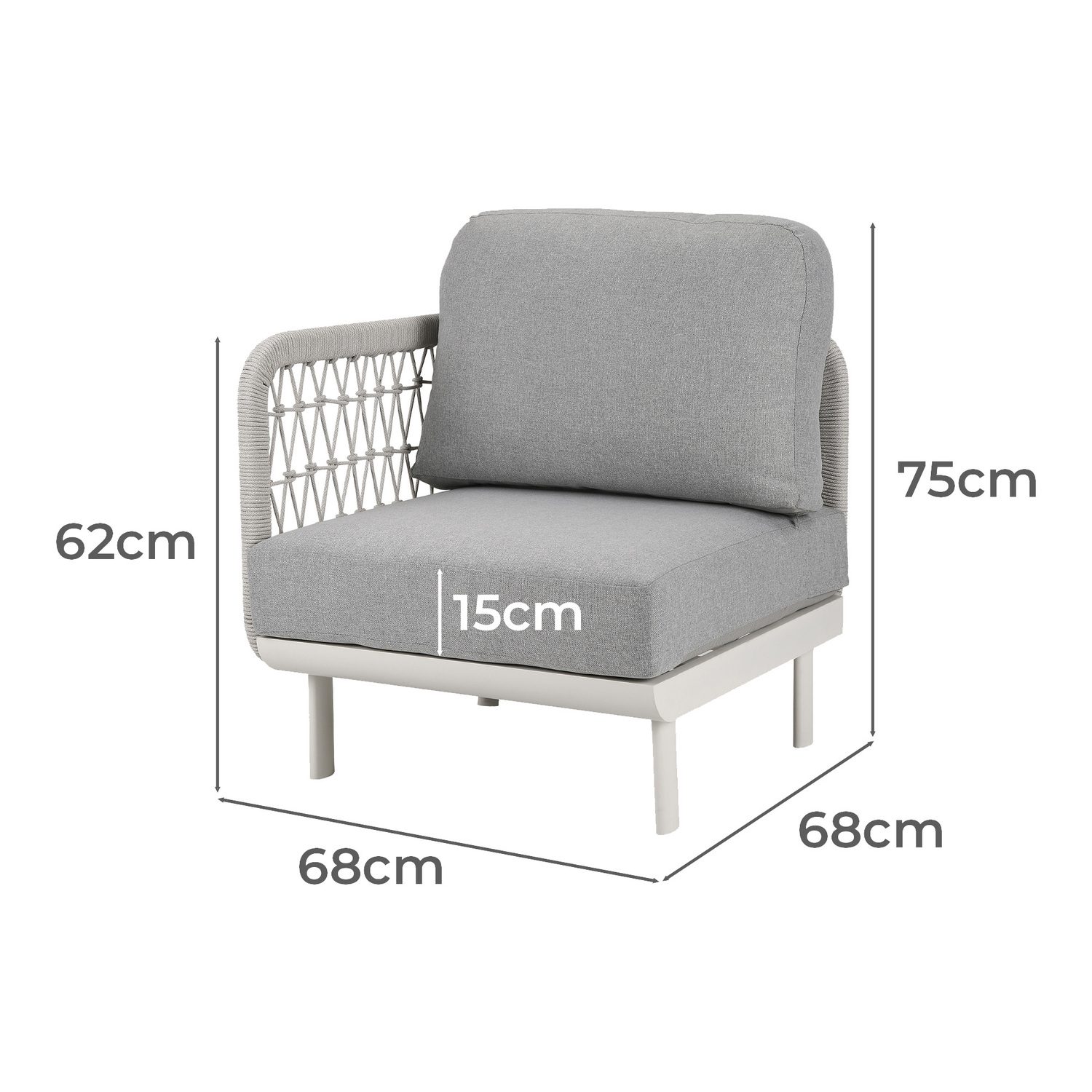 3 Seater Guillaume Outdoor Modular Lounge Set