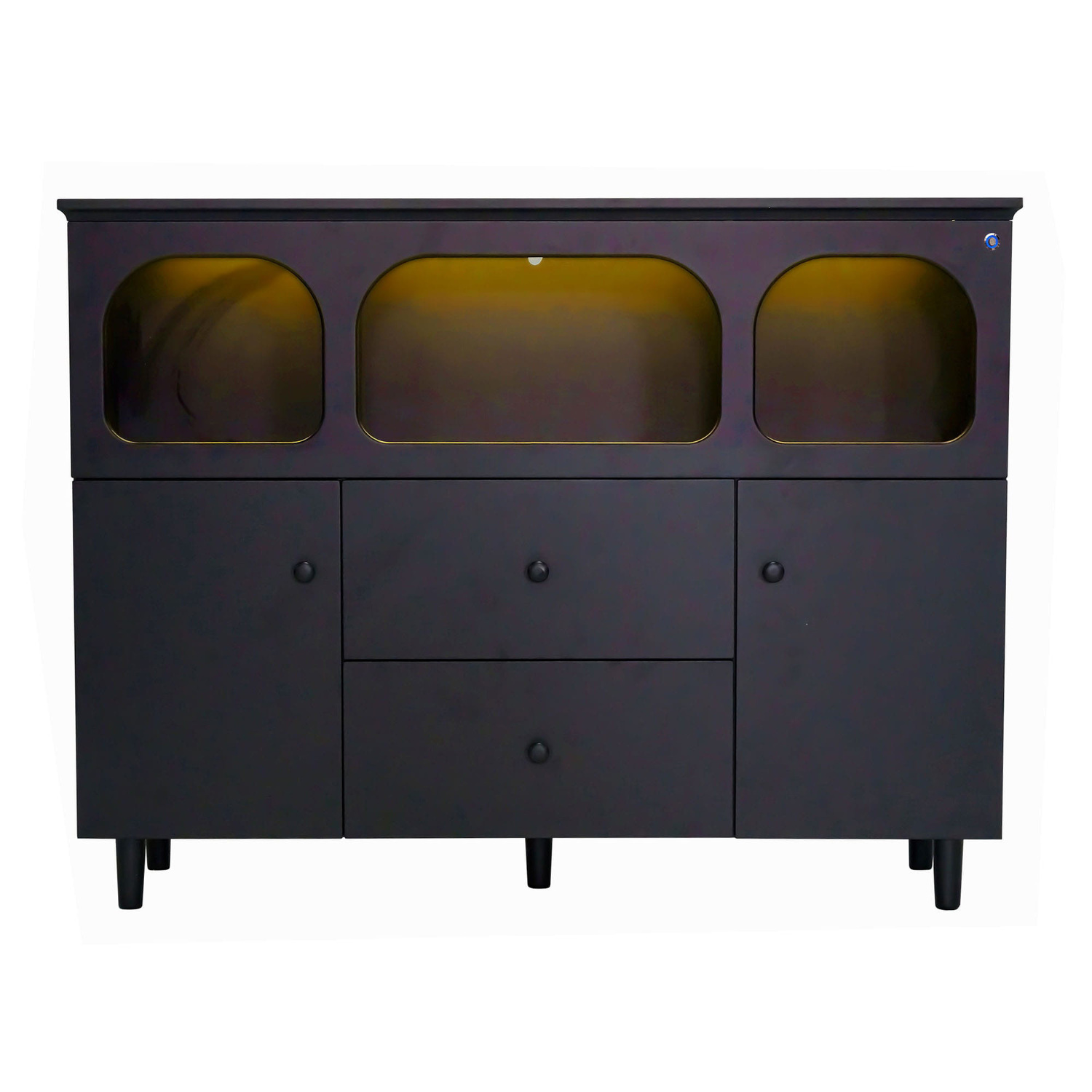 Black-Felix-2-Door-Sideboard-with-LED