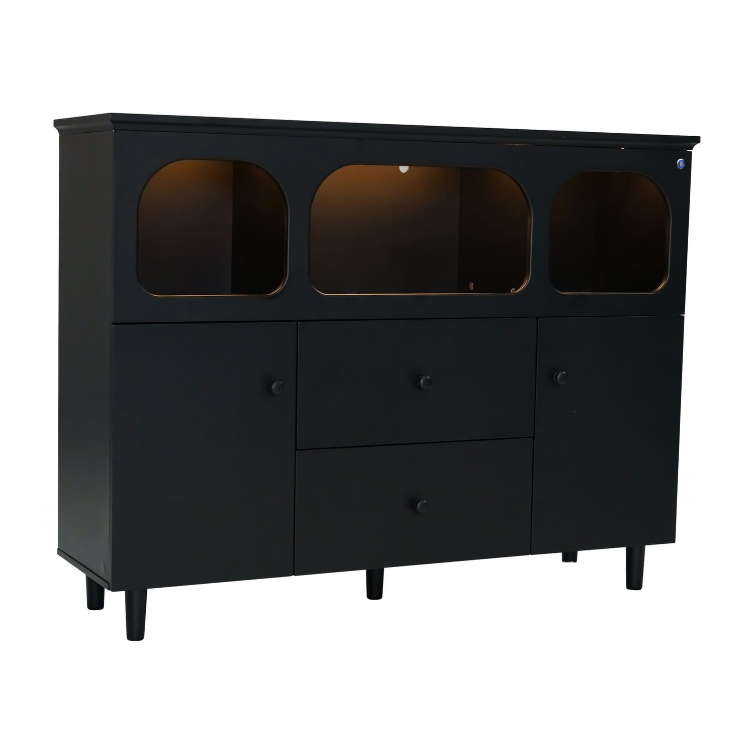 Black-Felix-2-Door-Sideboard-with-LED