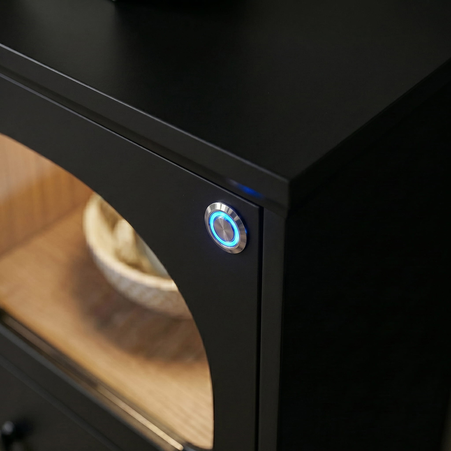 Black-Felix-2-Door-Sideboard-with-LED