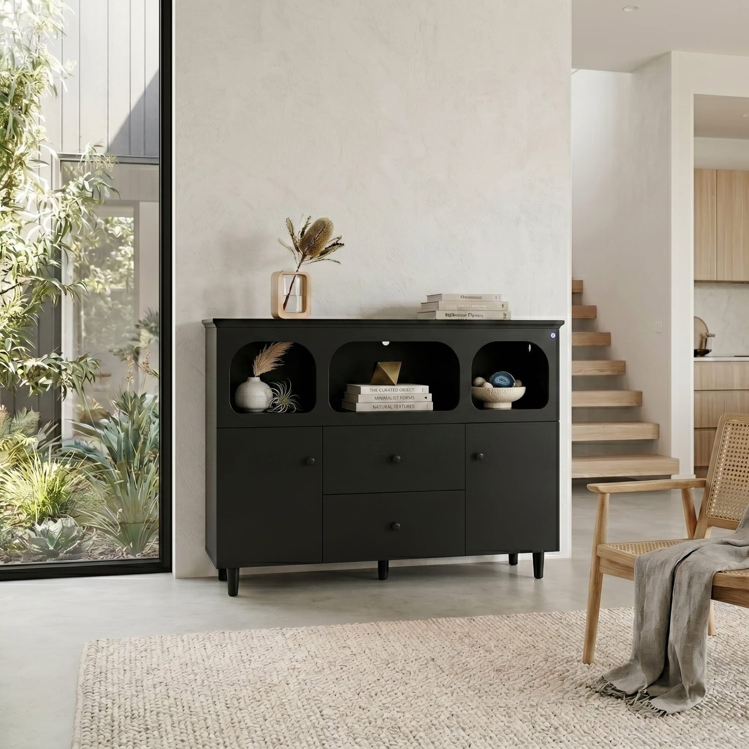 Black-Felix-2-Door-Sideboard-with-LED