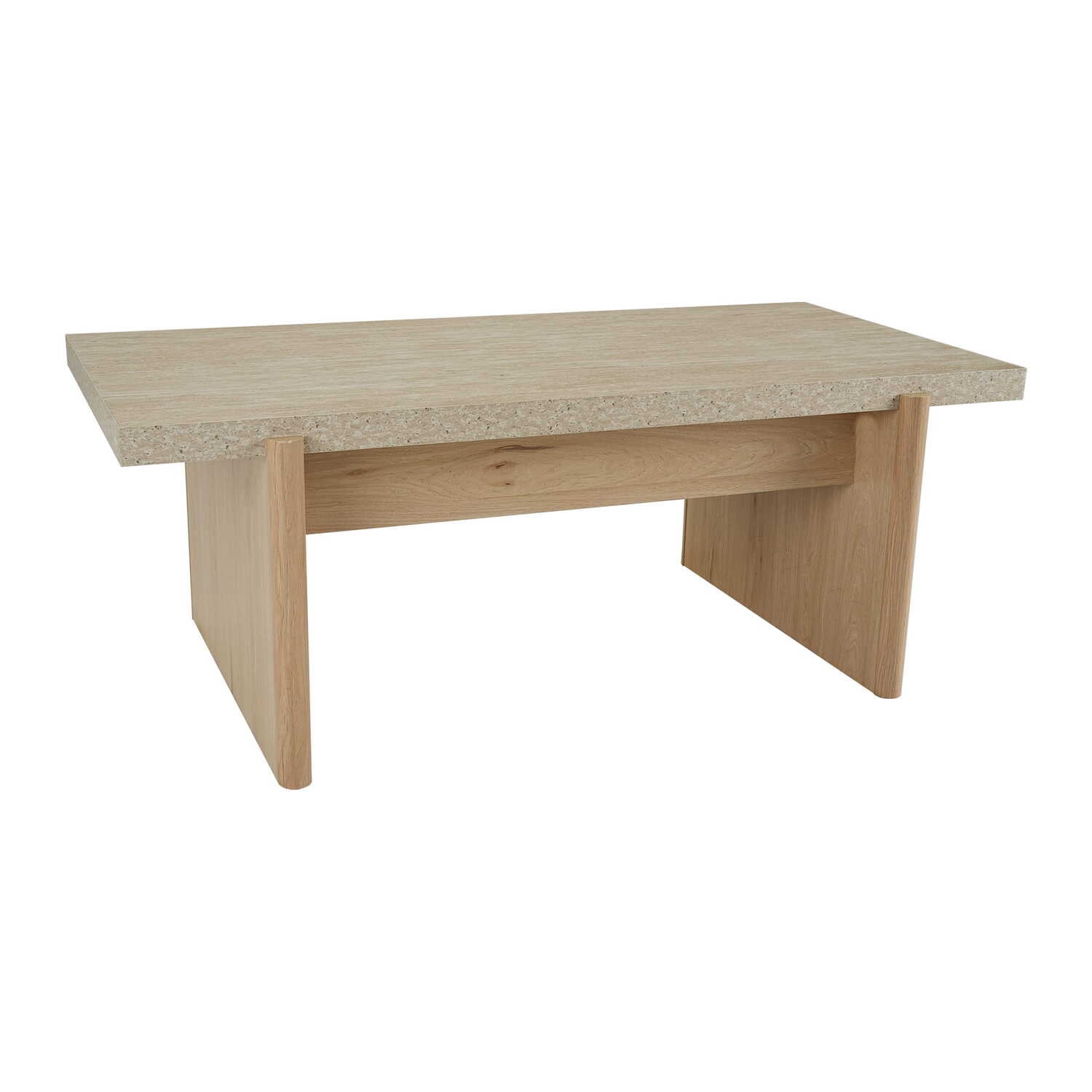Sally Travertine-Look Coffee Table
