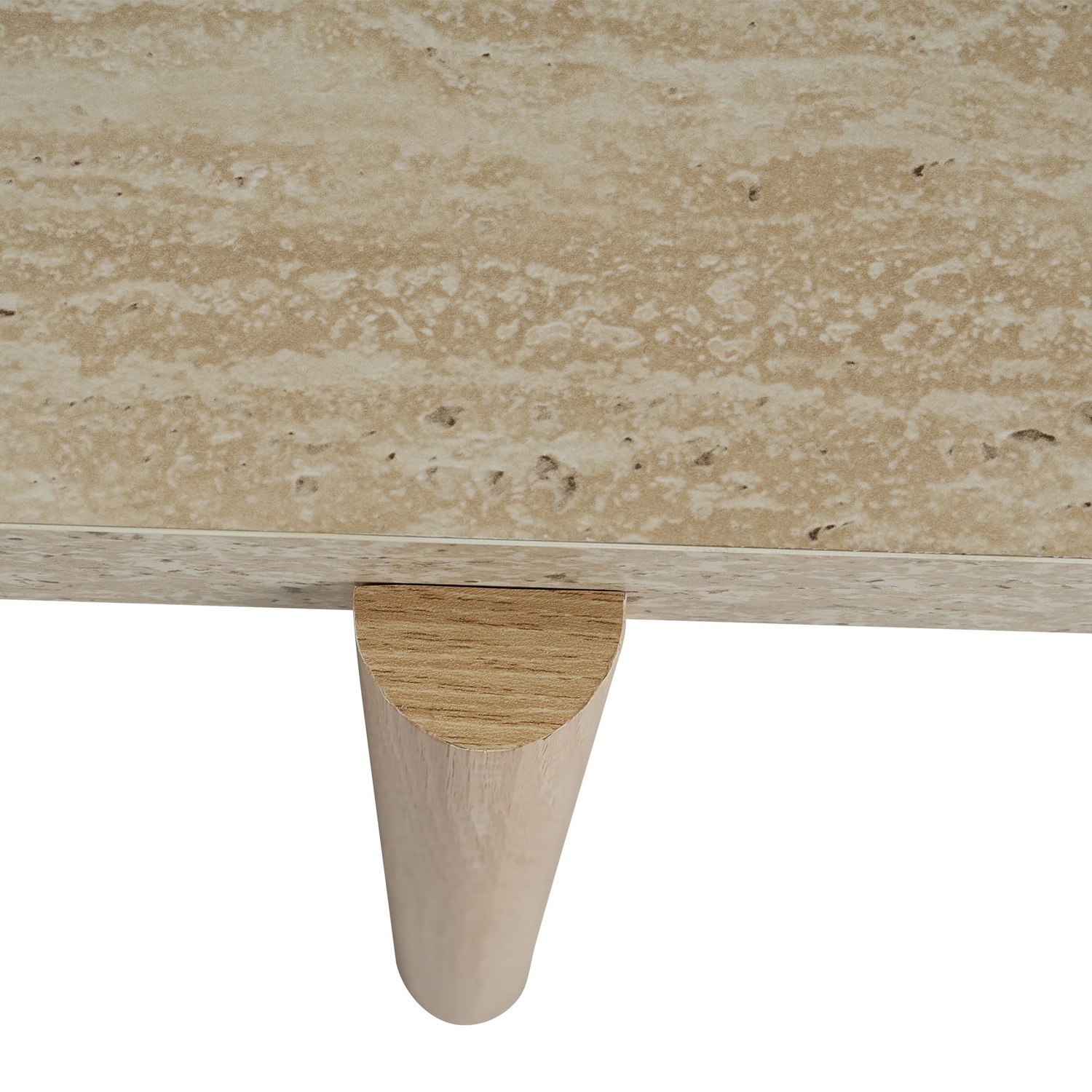 Sally Travertine-Look Coffee Table