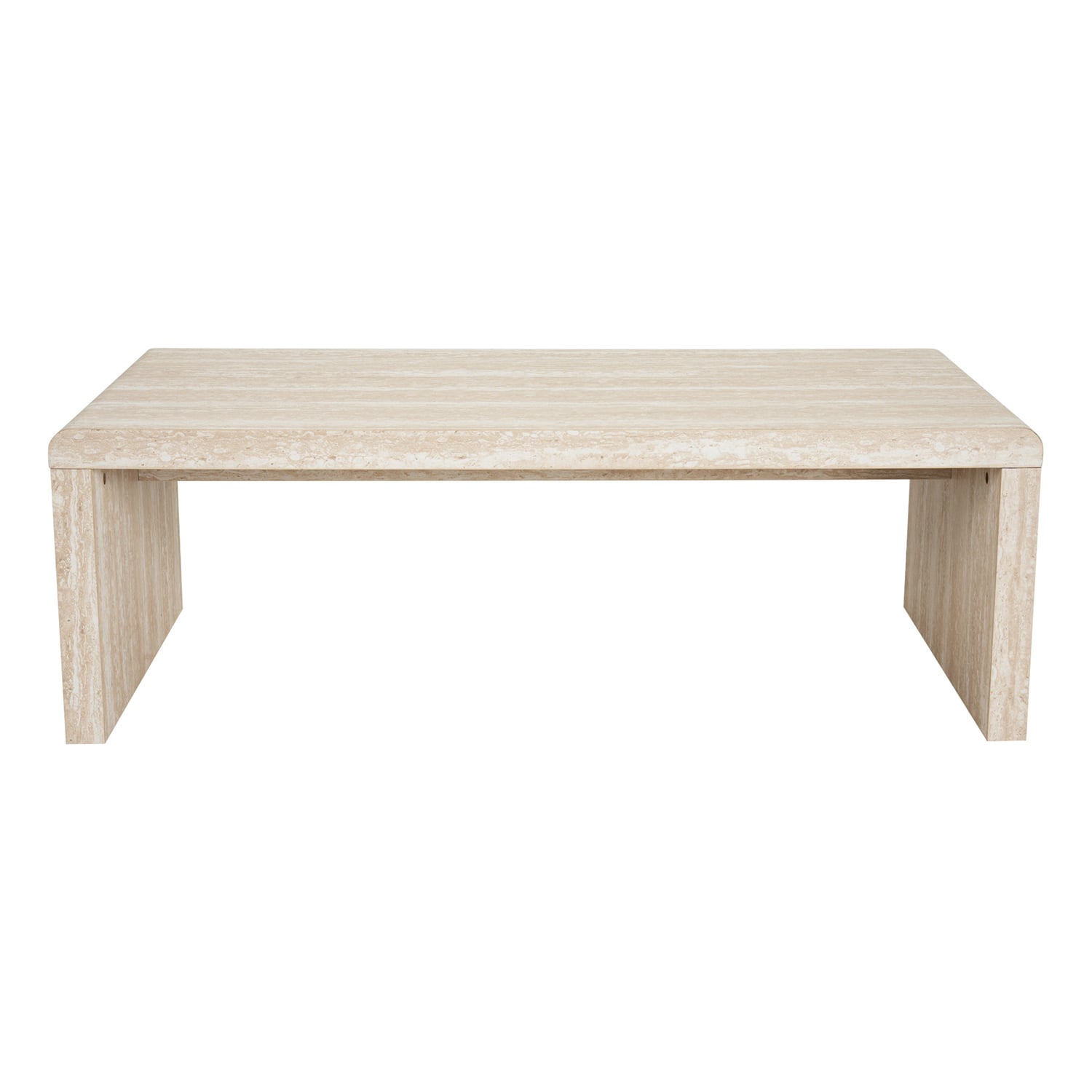 Palmera Travertine-Look Coffee Table