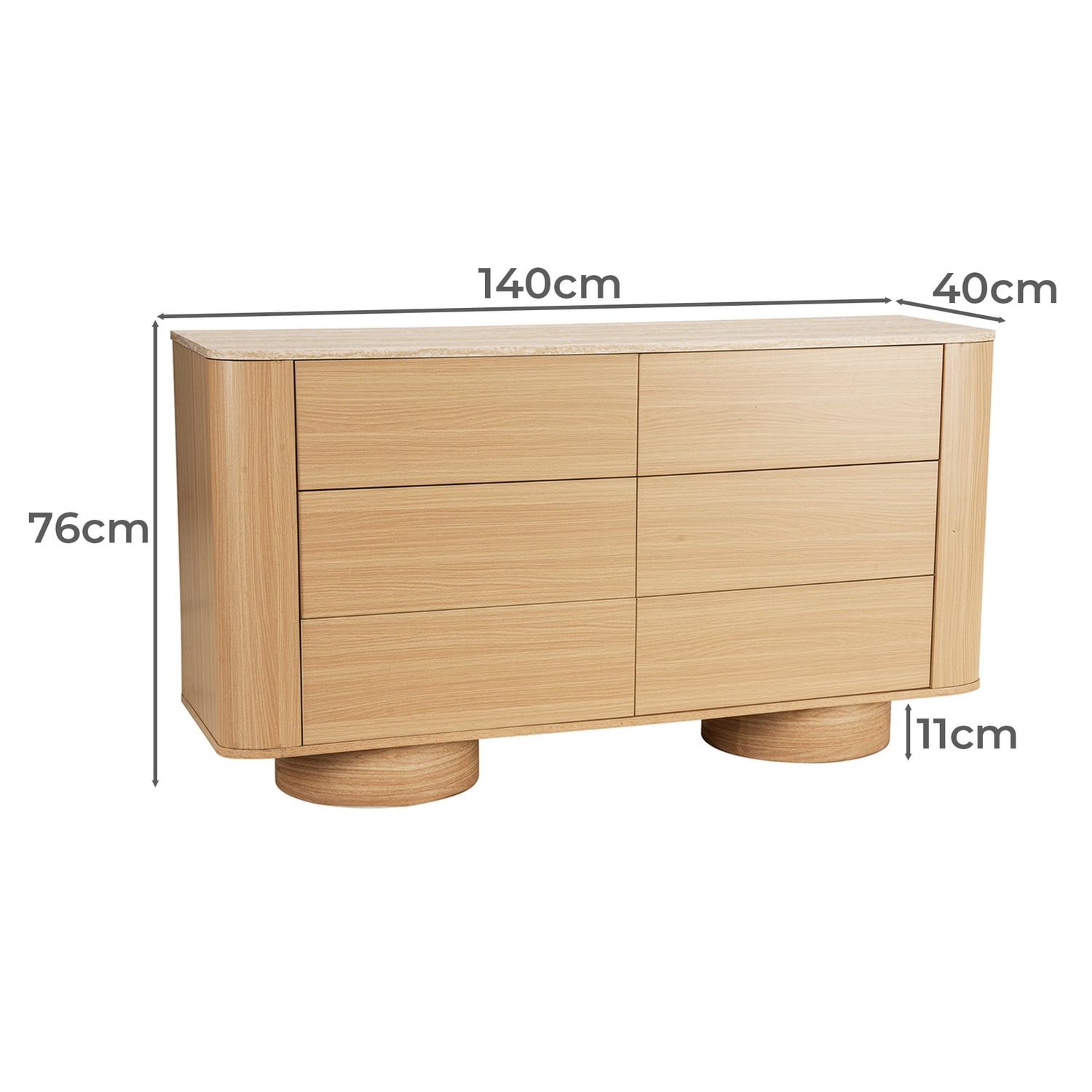 Barstow 6 Drawer Chest