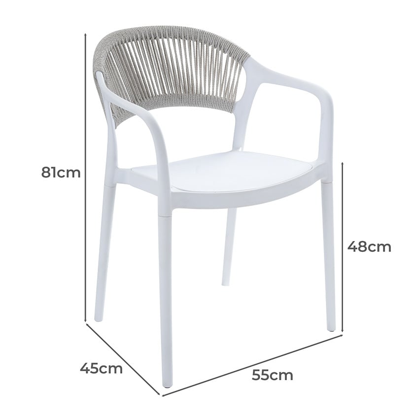 Ashton Stackable Outdoor Dining Chairs