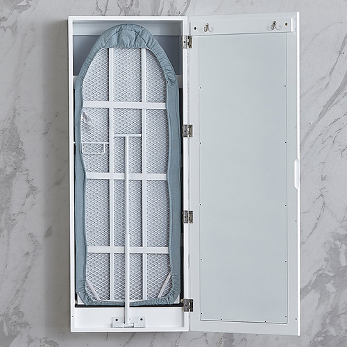 DecorTraders Olivier Wall Mounted Ironing Board with Mirror Temple & ster
