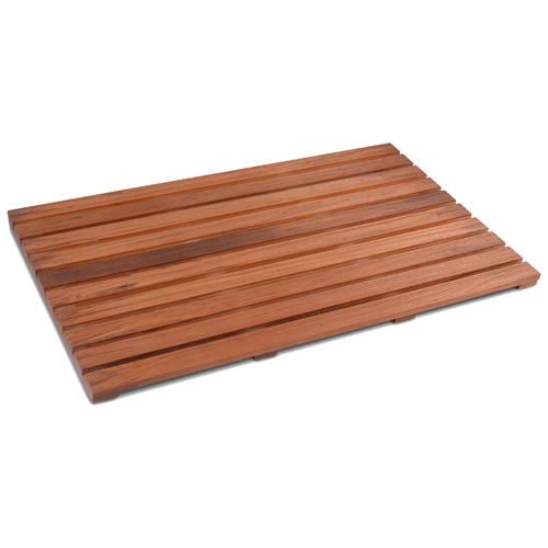 DecorTraders Finlay Teak Wood Bath Mat Temple & ster