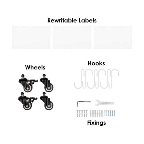3 Tier Colton Wall Mounted Storage Baskets