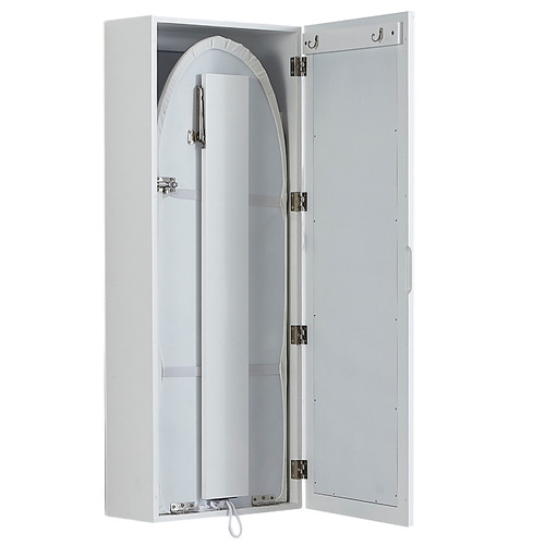 Olivier Wall Mounted Ironing Board Cabinet with Support Leg