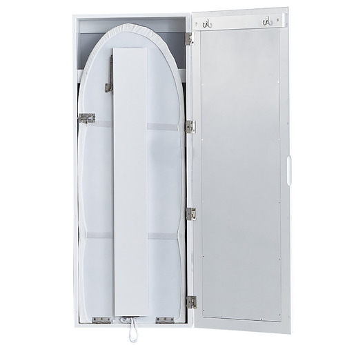 Olivier Wall Mounted Ironing Board Cabinet with Support Leg