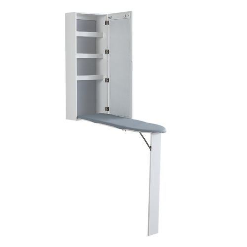 Olivier Wall Mounted Ironing Board Cabinet with Support Leg