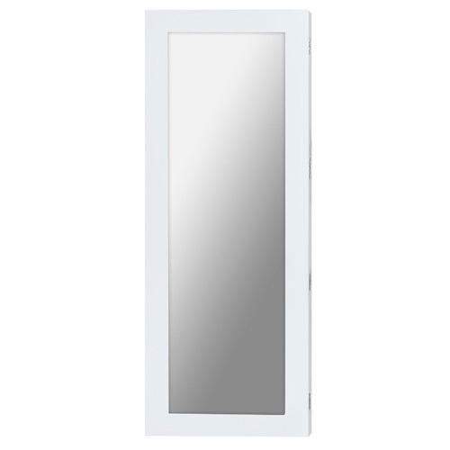 Cyan Wall Mounted Ironing Board Cabinet with Mirror
