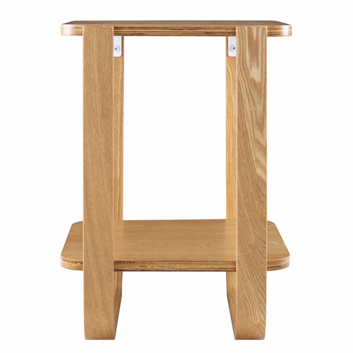 Amina Two-Tier Wooden Side Table