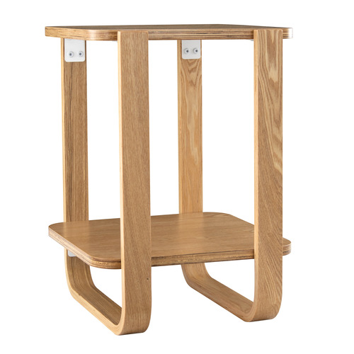 Amina Two-Tier Wooden Side Table