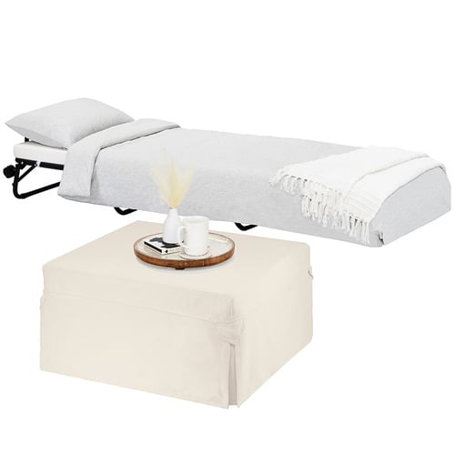 Foldlux-Convertible-Ottoman-Sofa-Bed-with-Castors-and-Slipcover-RLFB00