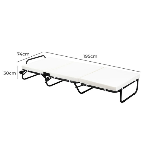 Foldlux Convertible Ottoman Sofa Bed with Castors & Slipcover